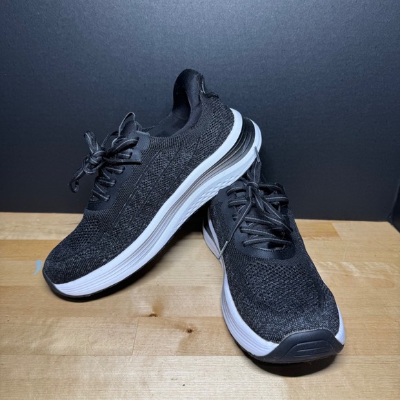 Orthofeet Shoes - OrthoFeet 80023 Womens Black Knit Athletic Walking Sneakers Size 8 B Medium